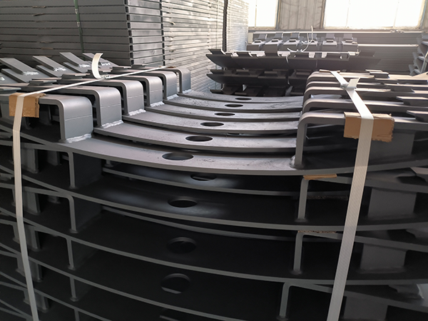 Steel sleepers in stock for TBM tunnel tracks