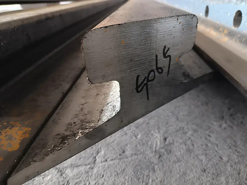 45 degree cut Rails