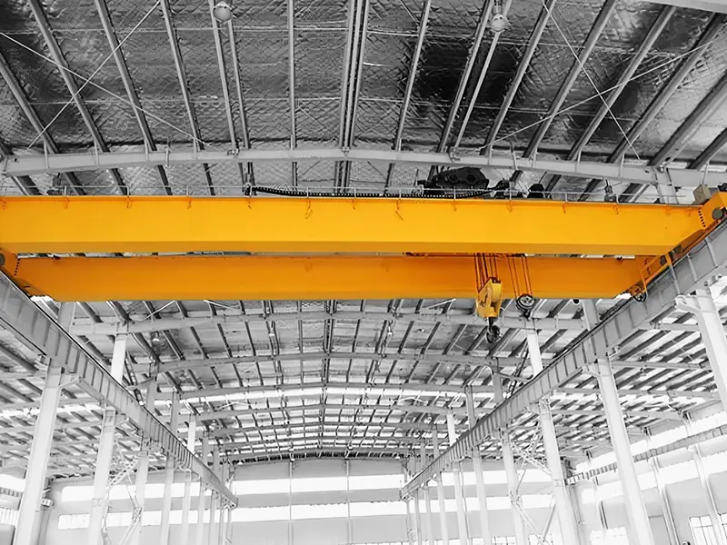 American Crane rails for overhead cranes in factory workshops.