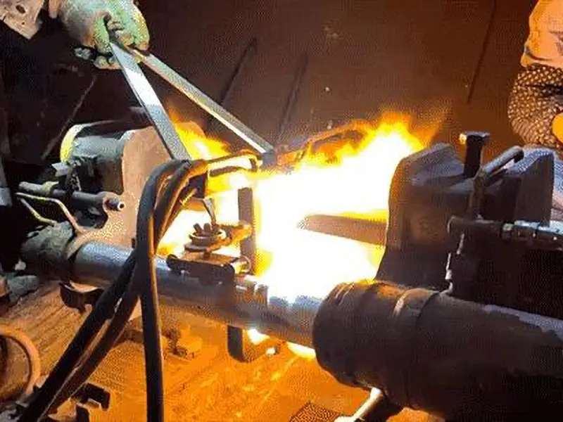 Gas pressure welding