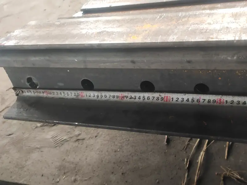 rail with custom drilling layout