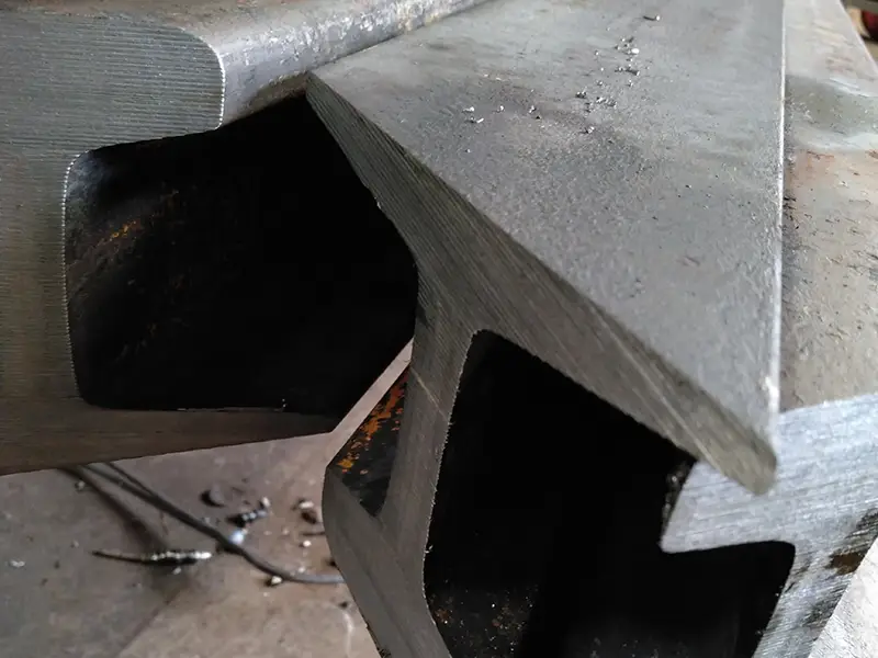 54E4 rail angled joint cutting