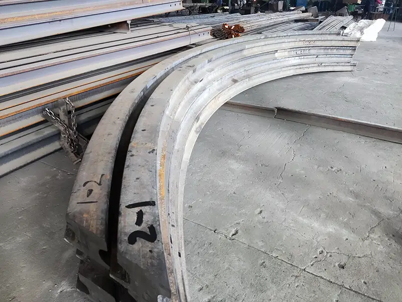 54E5 rail bending for curved tracks