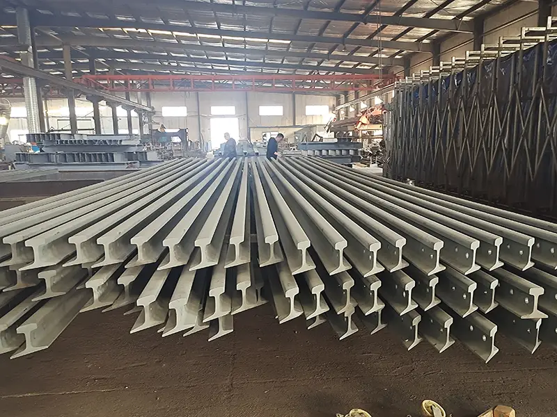 Steel rails with anti-corrosion finish