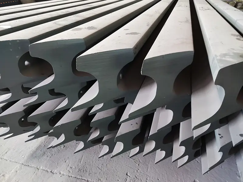 rail end cut at 45 degree