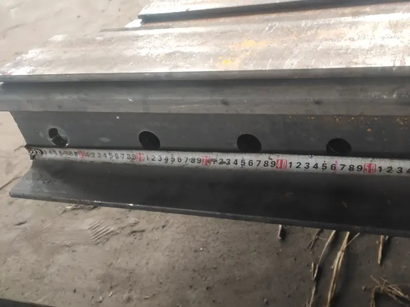 60E2 rail web drilling for fishplates