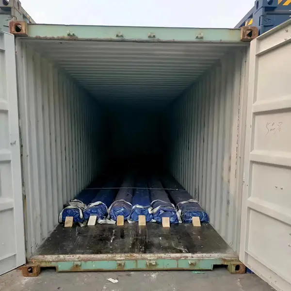 Steel rails wrapped with waterproof cover