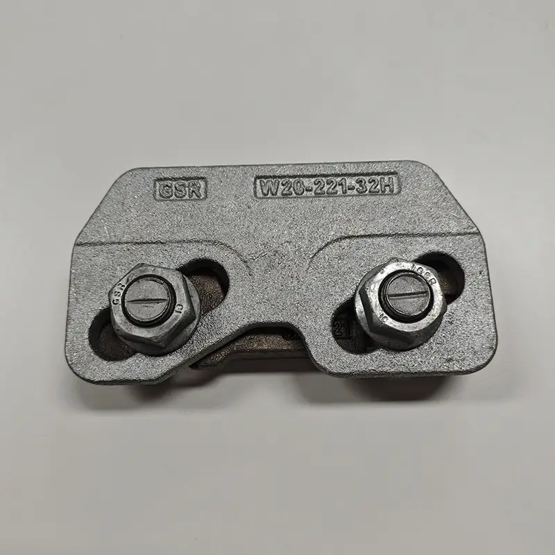 Industrial rail clip for heavy-duty crane applications