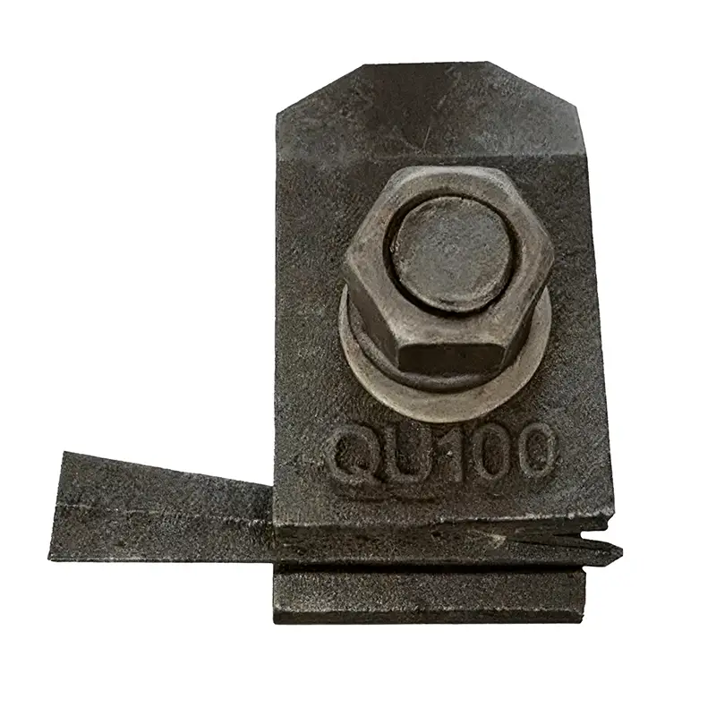 WJK QU100 welded rail clamp for crane rail QU100