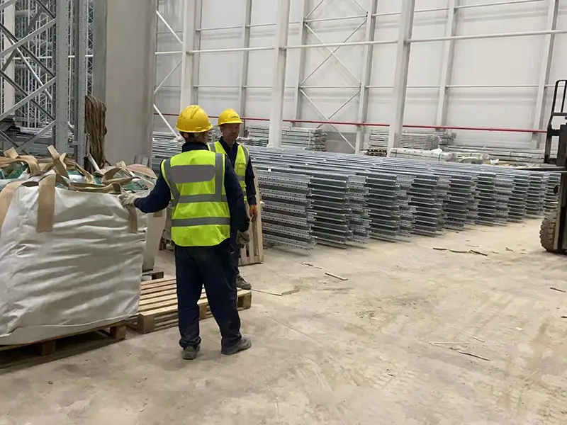 Haitian warehouse rail system installation