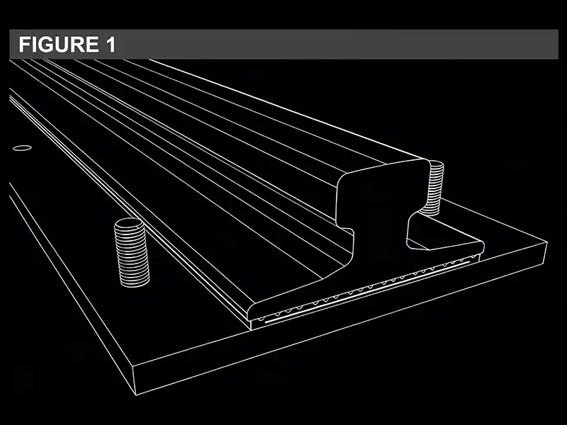 Bolt inserted through the hole of the rail supporting structure