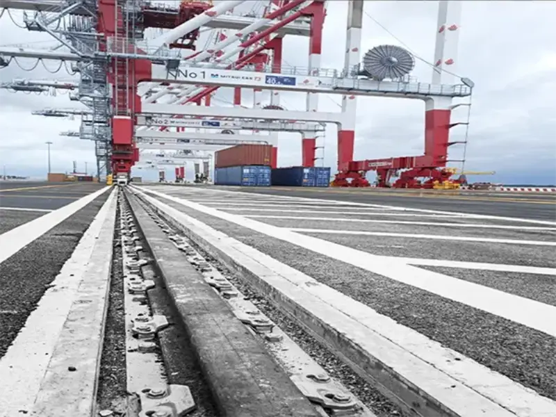 port crane rail gantry crane layout