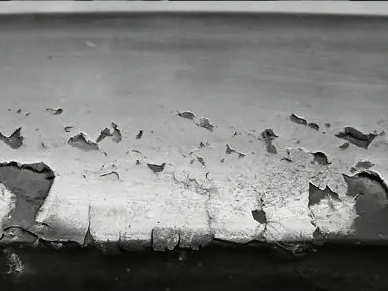 Rail spalling on crane rail head caused by rolling contact fatigue under heavy wheel loads