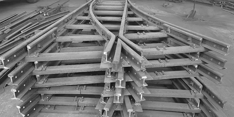 Single Turnout for Mining Railways