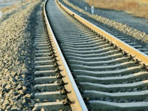 curved railway track using bent rails