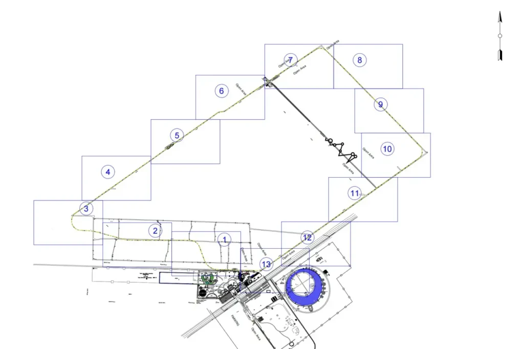 Track alignment plan for Changa Manga forest park train