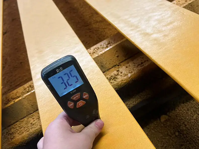 A65 Port Crane Rails coating 325μm