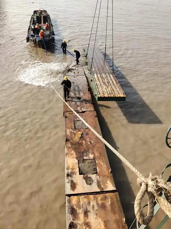 Shipyard Slipway Rail System Foundation Cleaning