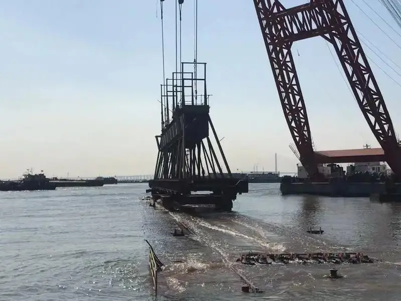 Slipway Rail System Launching Trial Run