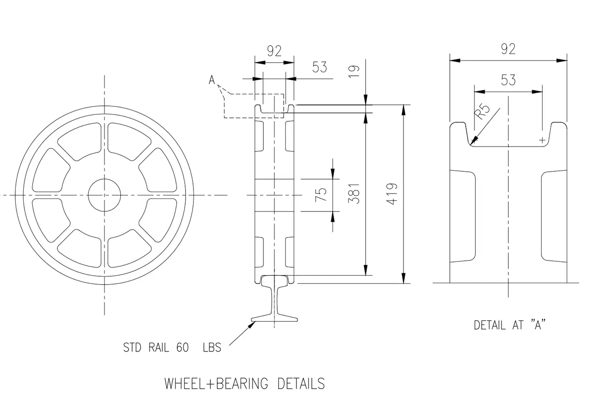 Wheel drawing for The Boogie