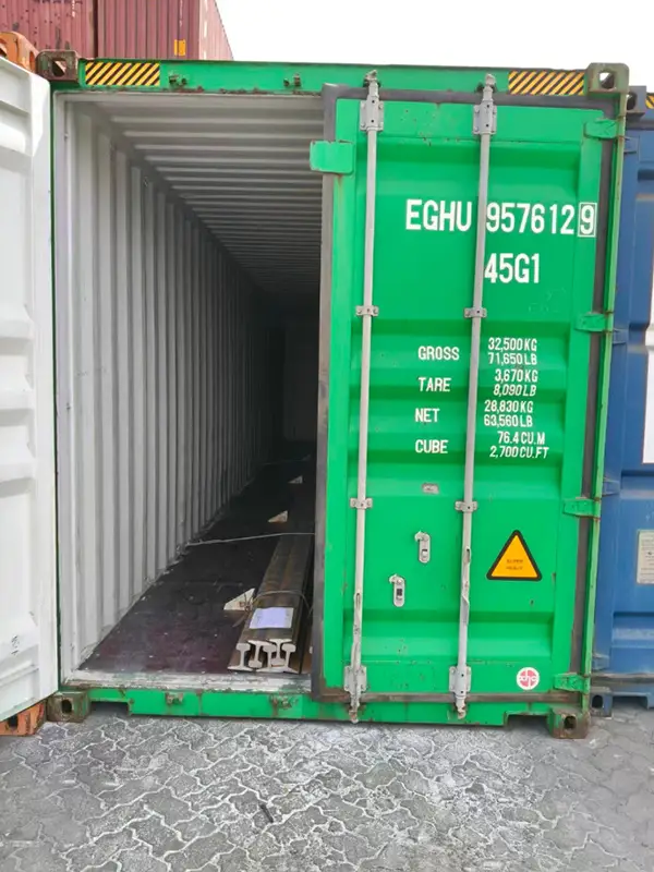 ASCE 85 rails packed for Philippines sugar mill rail system project