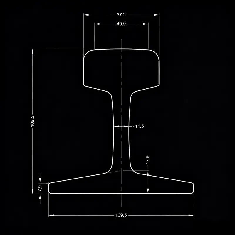 ISCOR 30kg rail drawing