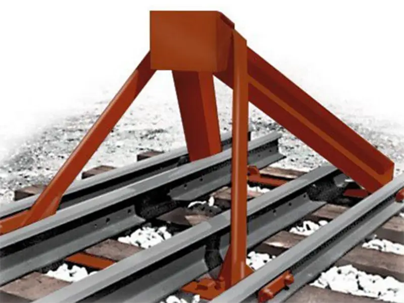 3D application of rail stopper installation system