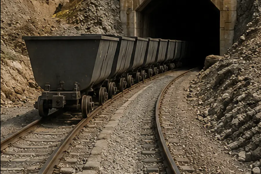 ASCE 25 rail for underground mining tracks