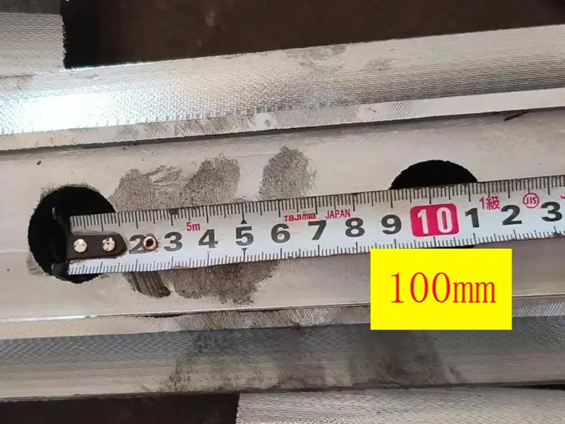 Fishplate hole distance measurement during inspection (4)
