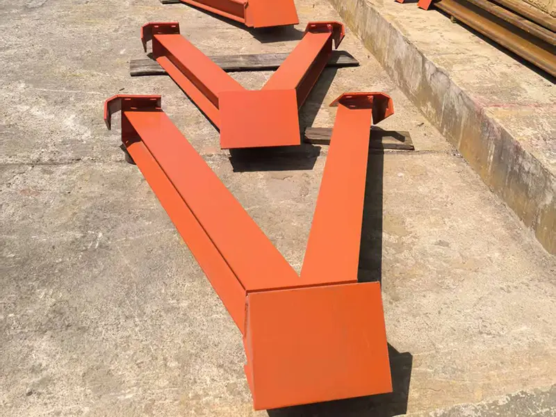 Rail stopper components after painting process