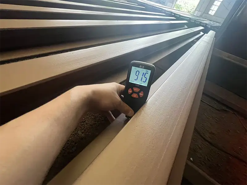 Dry film thickness measurement of primer on A100 crane rail