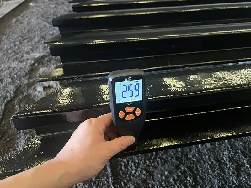 A100 rail dry film thickness inspection