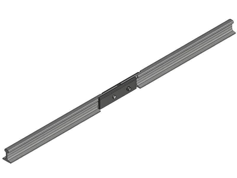 Crane rail expansion joint assembly